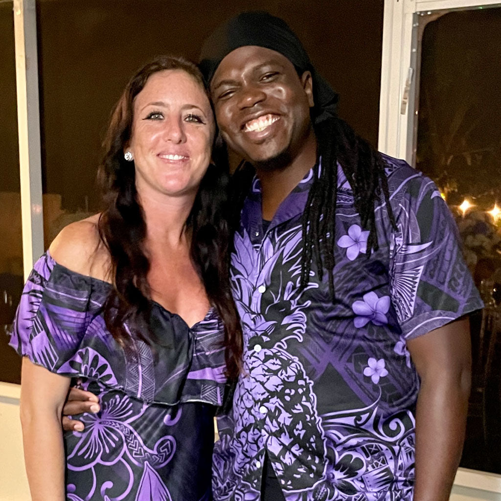 hawaiian dress matching shirt Dresses Couple Hawaiian Luau Hawaii Hangover Couple Matching Hawaiian Luau And Halter simply select the style and size for each family member (Mens Shirt or Womens Dress) Tropical Toucan Blue Matching Family