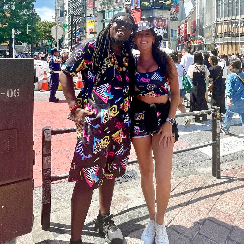 Vintage Clothing 80 90 Outfits Funky Retro 80s 90s Two Piece Outfits With Bucket Hat Vintage Clothing 80 90 Outfits Funky Retro 80s 90s Two Piece Outfits With Bucket Hat